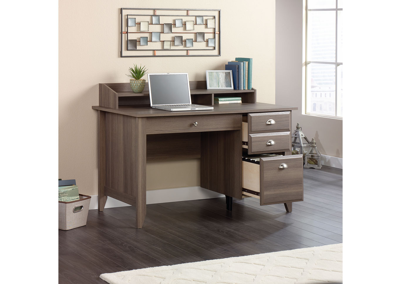 Shoal Creek Diamond Ash Desk,Sauder